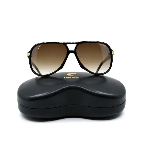 BRAND NEW CARRERA 1045/S BLACK BROWN GRADIENT SUNGLASSES - Picture 5 of 11